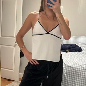 Amazon White and Black Crop Top
